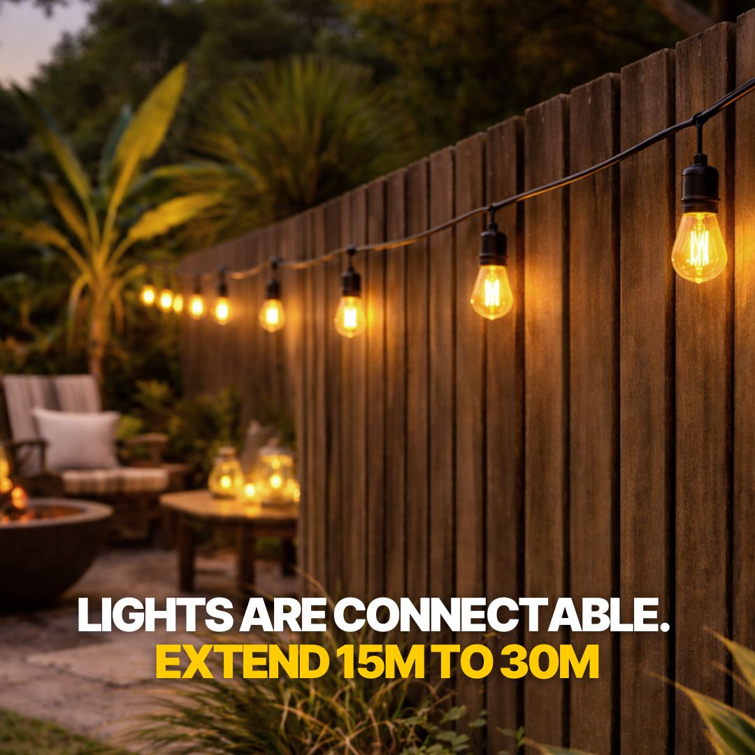 Solar Festoon Lights – 15m